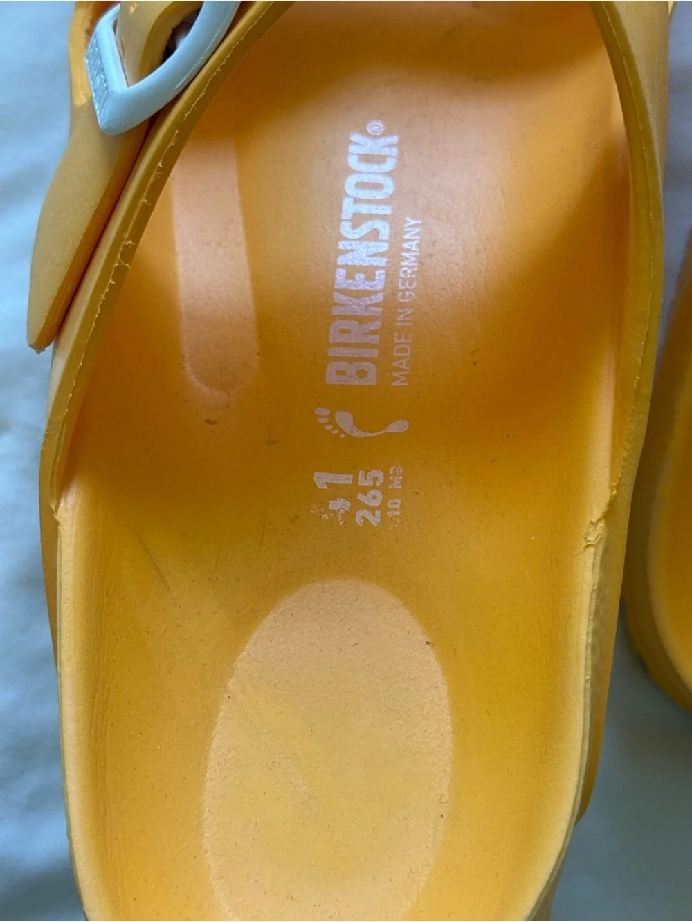 Birkenstock | Unisex Arizona EVA Sandals in Mustard Yellow | 41 | L10 M8
